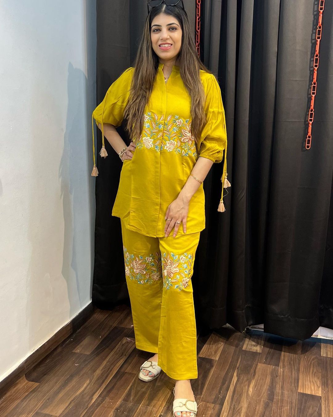 Sunshine Yellow Floral Co-ord Set