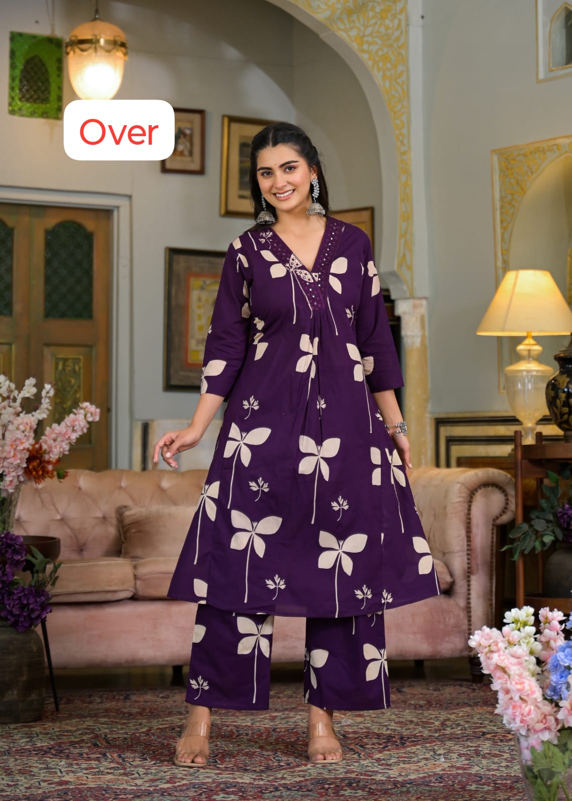 Deep Plum Butterfly Co-ord Set