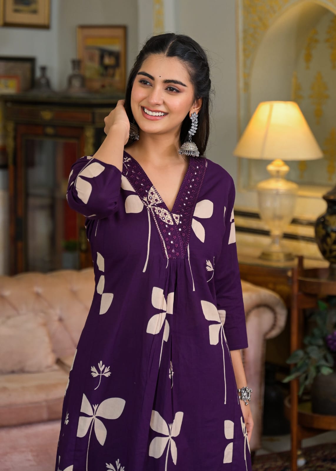 Deep Plum Butterfly Co-ord Set