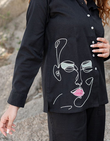 Bold & Artistic Black Co-ord Set